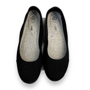 Clarks Cloudsteppers Jocolin Myla Black Comfort Slip on Shoes L Sz 10 / R Sz 11
